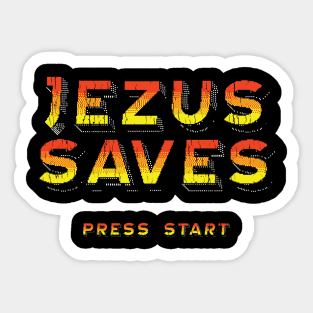 Jezus Saves Sticker